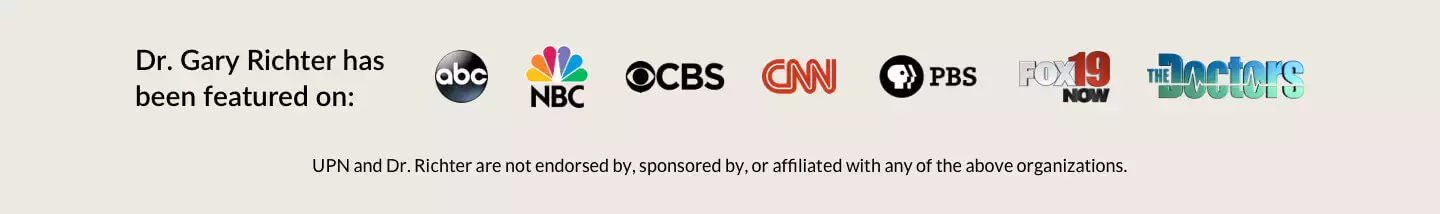 Dr. Gary Richter featured on logos