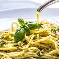 Photo of pasta with olive oil