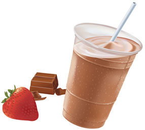 illustration of Vanilla/Choco-Berry Polyphenol Rich Smoothie