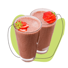 Illustration of Vanilla/Choco-Berry Polyphenol Rich Smoothie
